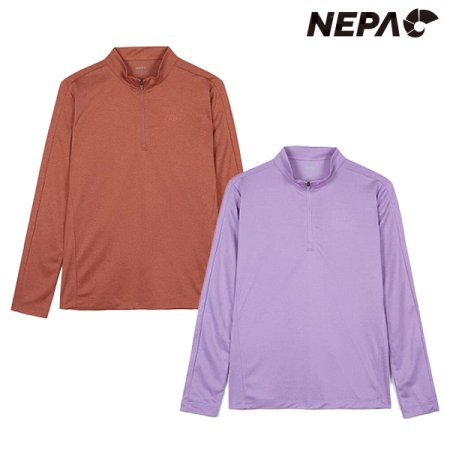 여성 베이직 집업 티셔츠