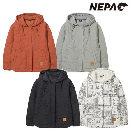 여성 써모퍼프 후드 패딩자켓