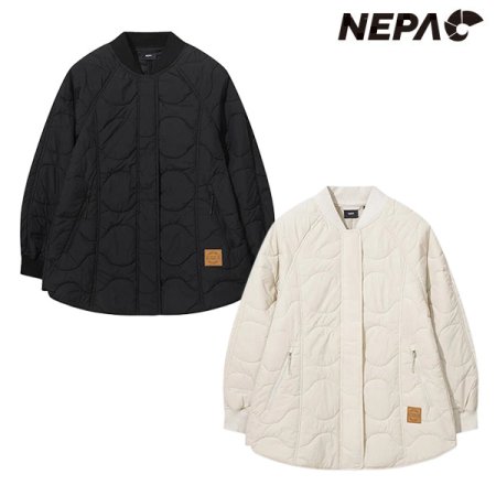 여성 써모퍼프 미드 봄버 패딩자켓