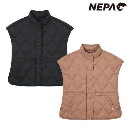 여성 퓨레 울 퍼프 다운 베스트