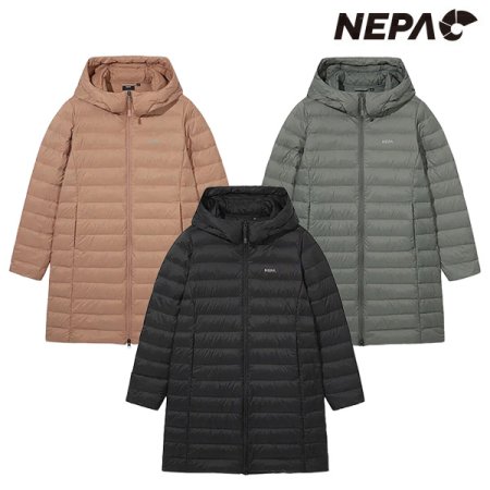 여성 레타 롱 다운자켓