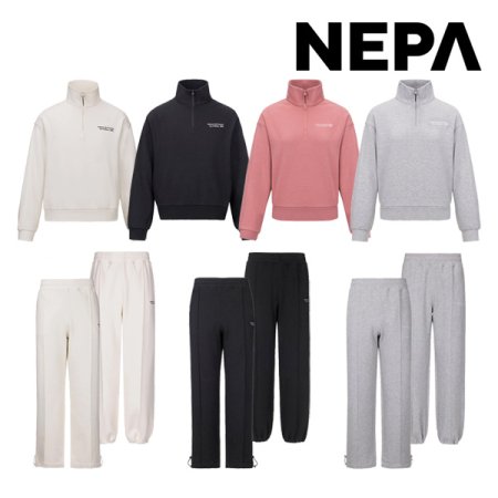 여성 셋업 쿼터 집업 & 투웨이 팬츠