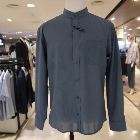 남성 차이나 카라 레귤러핏 캐주얼셔츠