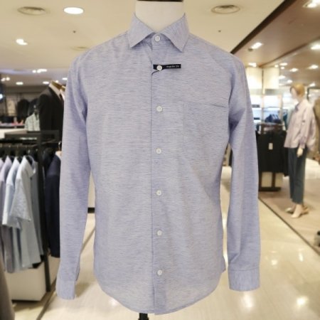 남성 미니멀 스트라이프 셔츠