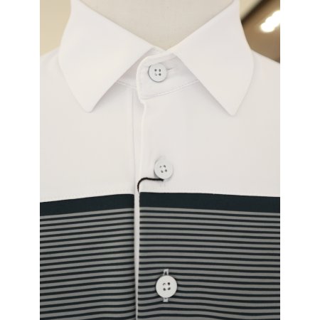 남성 실리콘 프린팅 긴팔 카라티셔츠