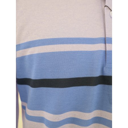 남성 익셀 블럭 면혼방 긴팔 카라티