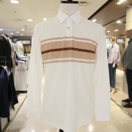 남성 익셀 블럭 면혼방 카라티셔츠