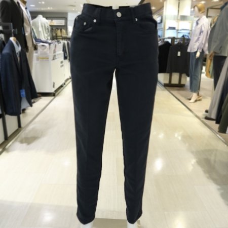 남성 허리밴딩 블랙 다잉 면팬츠