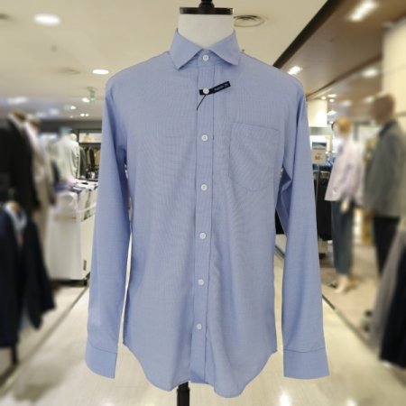 남성 마이크로 뱀부드레스 셔츠