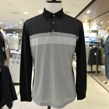 남성 PRT 블랙 티에리 긴팔 티셔츠