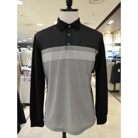 남성 PRT 블랙 티에리 긴팔 티셔츠