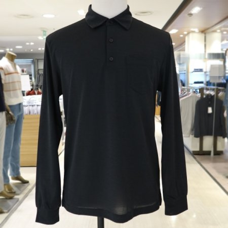 남성 폴리 리플 긴팔 티셔츠