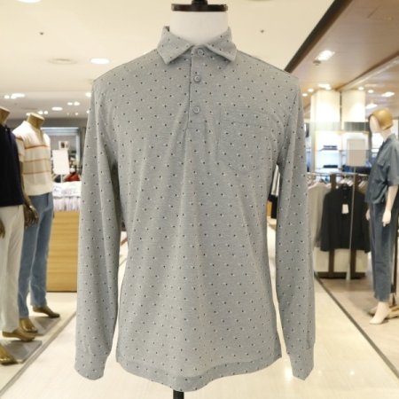 남성 올오버 프린트카키 티에리 티셔츠