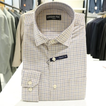 남성 기본라운드기본카라 캐쥬얼셔츠