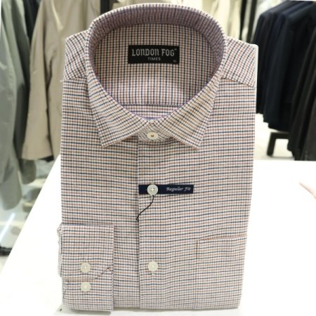 남성 세미와이드에리브라운 캐쥬얼셔츠