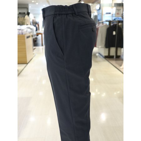 남성 폴리베이직 차콜 밴드팬츠