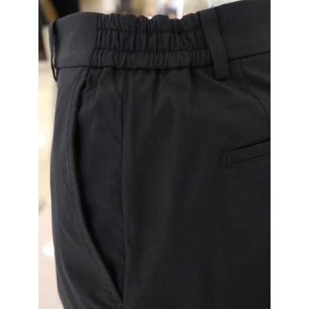 남성 폴리베이직 차콜 밴드팬츠