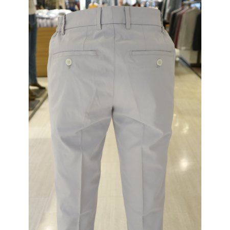 남성 폴리베이직 그레이 밴드팬츠