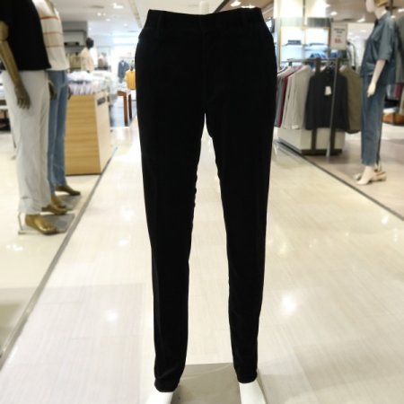 남성 마이크로패턴 블랙 팬츠