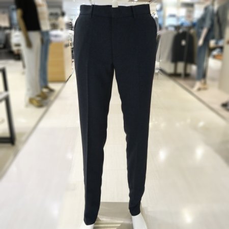 남성 네이비 스판 밴딩 팬츠