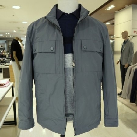 남성 포켓 디테일 그린 점퍼