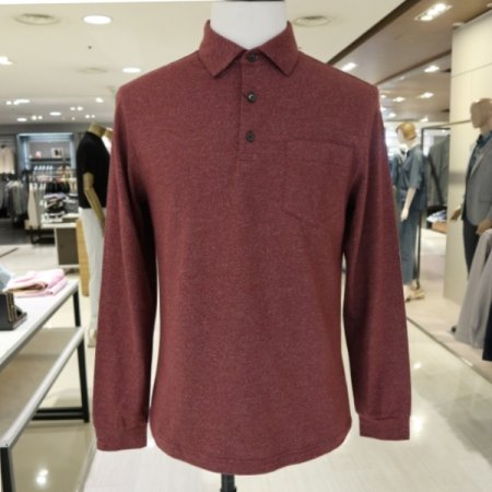 남성 트윌 패턴 브릭 베이직 티셔츠