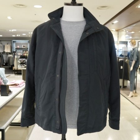 남성 디테쳐블 퀼팅 카키 라이닝 점퍼