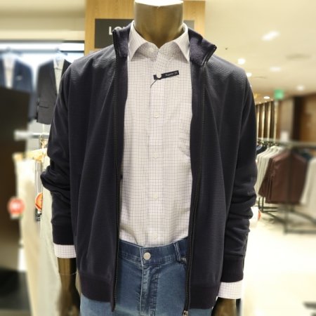 남성 면혼방 집업 가디건