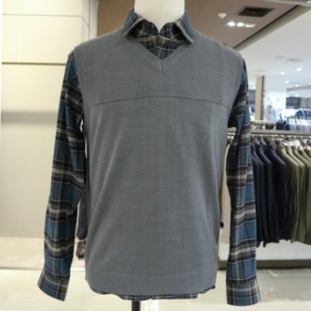 남성 프레인 브이넥 베스트