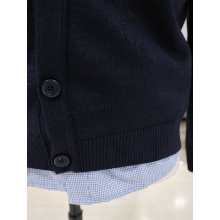 남성 플레인 버튼 카라 니트 가디건