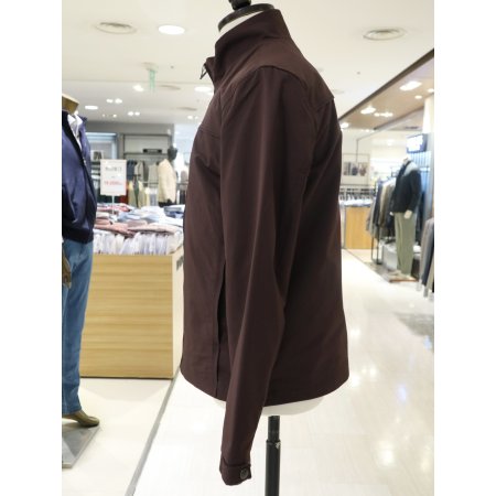 남성 절개 디테일 와인 점퍼