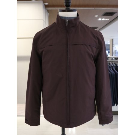 남성 절개 디테일 와인 점퍼