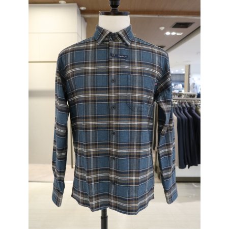 남성 세미일자 기본에리 긴팔셔츠