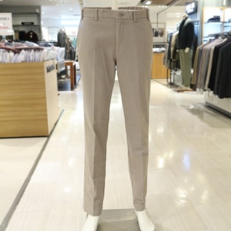 남성가먼트 베이지 면 스판팬츠