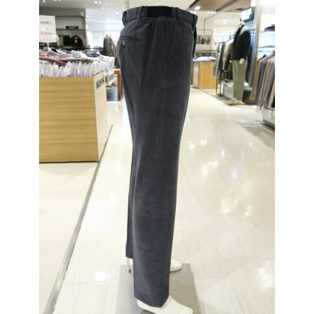 남성 코듀로이 블루 셋업 팬츠