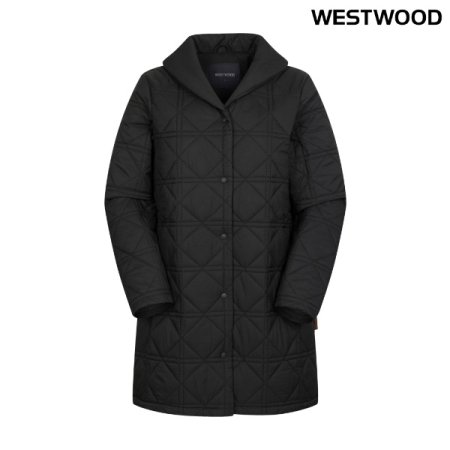 우먼 커버 써모어 숄카라 패딩 자켓