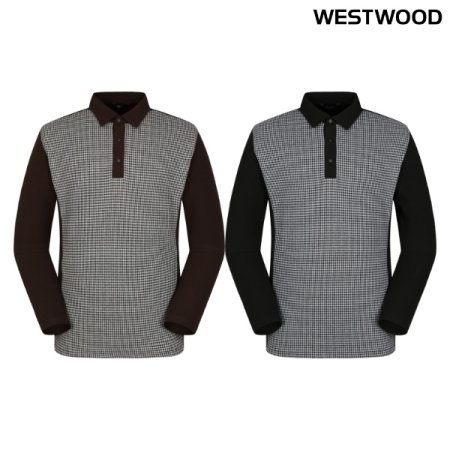 맨 깅엄체크 폴로 티셔츠