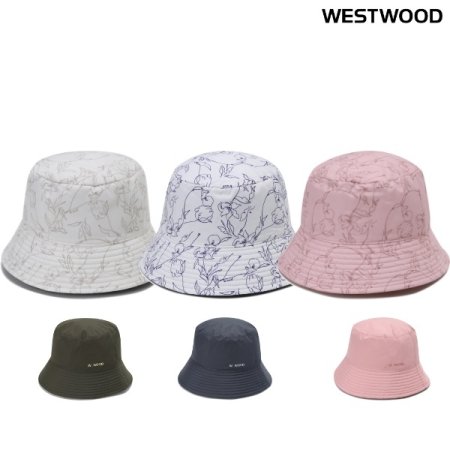 여성 양면 리버서블 프린트 햇