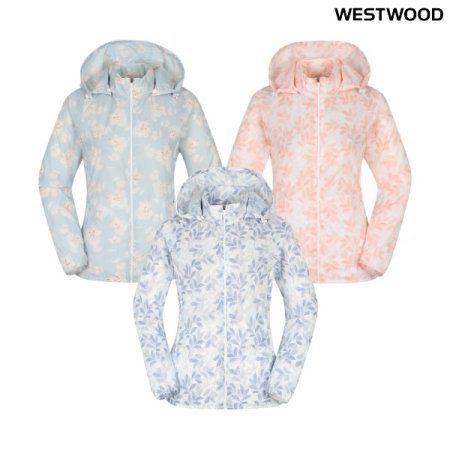 우먼 프린트 방풍 자켓