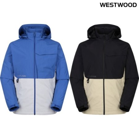 배색 남성 간절기 2L 방풍자켓