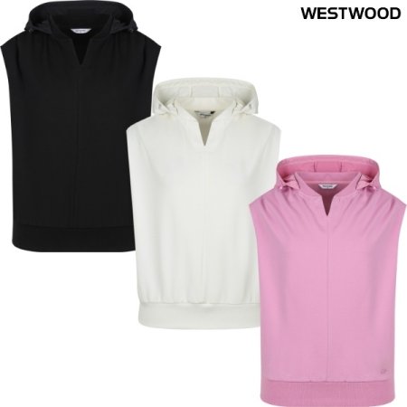 우먼 후드형 베스트