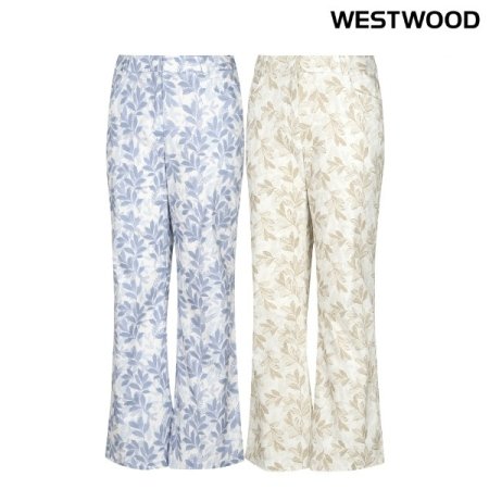 간절기 여성 플라워 팬츠