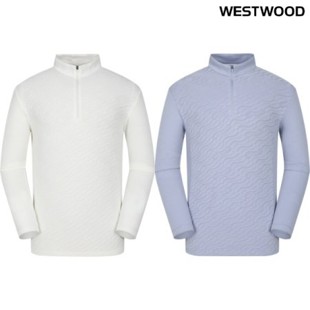 남성 간절기 물결 자카드 집업티