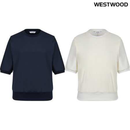 여성 간절기 5부 레이어드 라운드