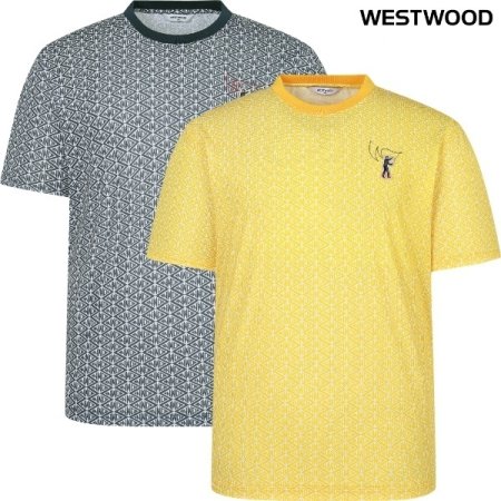 맨 네오 로고 프린트 메쉬 티셔츠