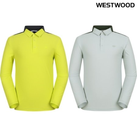 간절기 트리코트 남성 배색 폴로티