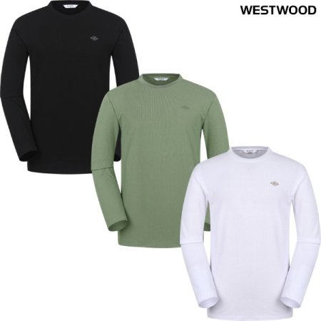 맨 네오 그래픽 긴팔 티셔츠