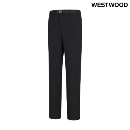 남성 이중지 노턱 팬츠 BK