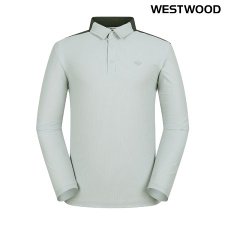 남성 배색 트리코트 폴로티 LG