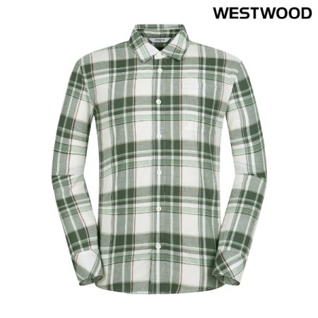 남성 우븐 체크 셔츠 GN